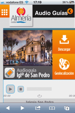 Web móvil y audioguia de la Iglesia de San Pedro de Almería
