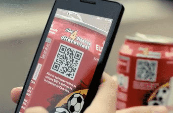 Códigos QR en la campaña de Coca Cola de la Eurocopa 2012