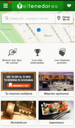Mejor aplicación móvil de servicios turísticos: el Tenedor
